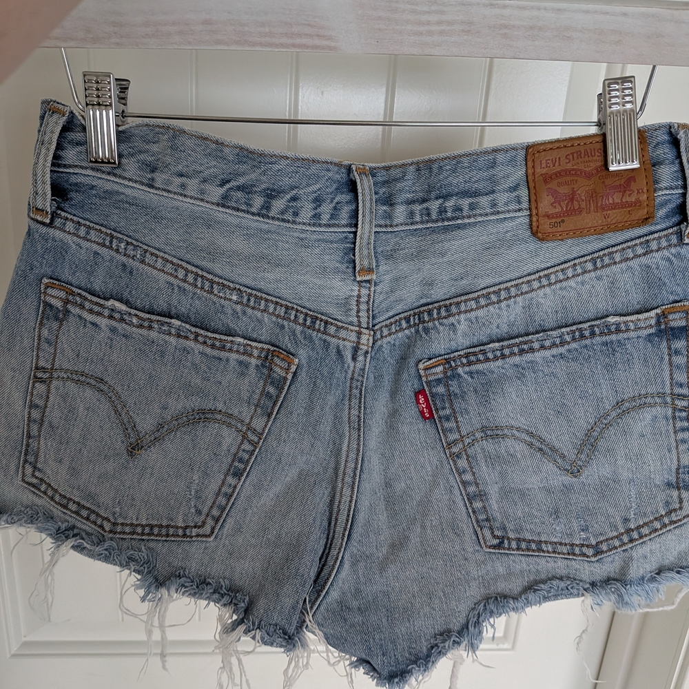 Levi's Women's Light Blue Denim Shorts